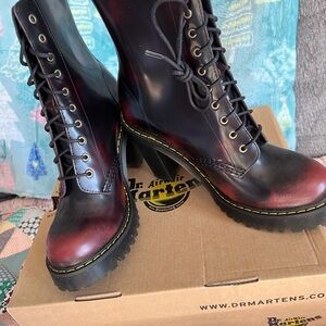 Dr. Martens Women's Kendra Cherry Red Boots